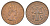 Кипр 5 милей 1956 Елизавета II (1952-2022) KM 34 бронза UNC 4652-333