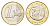Греция 1 евро 2009 KM 214 биметалл UNC 4629-354