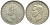 ЮАР 5 шиллингов 1952 Георг VI (1937-1952), 300 лет основания Кейптауна, парусник KM 41 серебро 603-141