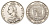 Великобритания 1/2 кроны 1887 Виктория (1837-1901) KM 764, Spink 3924 серебро 443-1533