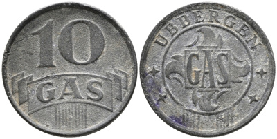 Нидерланды, Харлинген жетон на газ в 10 центов ND (1942) 99-1147