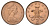 Великобритания 2 новых пенса 1971 Елизавета II (1952-2022) КМ 916, Spink 4235 (C1) бронза 3996-822