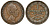 Швеция 2/3 скиллинга 1847 Оскар I (1844-1859) I KM 663 медь 4179-1036