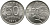 Индонезия 50 рупий 1971 райская птица KM 35 медно-никель UNC 110-626