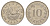 Мальта 10 центов 1972 баржа Великого магистра KM 11 медно-никель aUNC 4633-1155