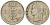 БЕЛЬГИЯ 1 ФРАНК 1954 BELGIE KM 143.1 медно-никель 4546-341