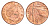 Великобритания 1 пенни 2009 Елизавета II (1952-2022) KM 1107, Spink B6 сталь плакированная медью aUNC 4685-1216