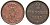 Ганновер 2 пфеннига 1847 B, Эрнст Август (1837-1851) KM 202.1, AKS 124, J. 75 медь 75-1843