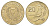 Кипр 20 центов 1985 птичка KM 57.2 никель латунь UNC 4652-351
