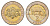 Латвия 2 лата 1999 корова KM 38 биметалл UNC 4652-952
