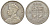 Фиджи 1 флорин 1934 Георг V (1910-1936), герб Фиджи KM 5 серебро    91-1214