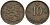 Финляндия 10 пенни 1921 республика (1918-1962) KM 24 медь 08-1112