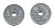 ДАНИЯ 25 ЭРЕ 1966 С; S, ФРЕДЕРИК IX (1947-1972) KM 855.1 медно-никель 51-4432