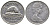 Канада 5 центов 1965 Елизавета II (1952-2022), бобер KM 60.1 никель 4364-2347