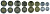 Перу лот из 8 монет 2009 1, 5, 10, 20, 50 сентимо, 1, 2, 5 соль, 2 монеты биметалл UNC M76-18
