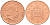 Великобритания 1 пенни 1999 Елизавета II (1952-2022) KM 986, Spink 4710 (B5) сталь плакированная медью 4588-554