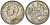 Греция 20 драхм 1960 Павел I (1954-1965), Селена, богиня Луны KM 85 серебро 08-527