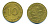 ФРГ 10 ПФЕННИГОВ 1949 F KM 103, J.378 сталь плакированная латунью 23-624