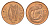 Ирландия 1 пенни 1979 мифологическая птица лира KM 20 бронза aUNC 4690-413