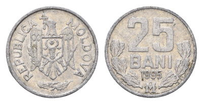 Молдавия (Молдова) 25 бань (бани) 1995 KM 3 алюминий 4694-1063