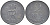 ДАНИЯ 2 ЭРЕ 1958 C;S, ФРЕДЕРИК IX (1947-1972) KM 840,2 цинк 202-653