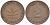 ФРГ 2 ПФЕННИГА 1950 J KM 106, J. 381 бронза 112-929