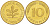 ФРГ 10 ПФЕННИГОВ 1986 G KM 108, J. 383 сталь плакированная латунью 4182-944