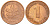 ФРГ 1 ПФЕННИГ 1972 F KM 105, J.380 сталь плакированная медью 4532-1261