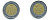 Мексика 1 песо 2004 KM 603 биметалл 176-1243