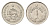 Иран 1 риал 1976 SH 2535, 50 лет династии Пехлеви KM 1205 медно-никель UNC 4685-867