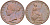 Великобритания 1/2 пенни 1854 Виктория (1837-1901) KM 726, Spink 3949 медь 1518-1344
