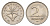 Венгрия 2 форинта 1994 KM 693 медно-никель UNC 3458-738