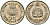 Индия 25 пайсов 1982 IX Азиатские игры KM 52 медно-никель UNC 94-1236