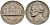 США 5 центов 1964 Джефферсон KM A192 медно-никель 4156-615