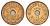Дания 5 эре 1928 N, Кристиан X (1912-1947) KM 828 бронза 4700-825