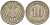 Германия 10 пфеннигов 1900 J KM 12, J. 13 медно-никель 4401-1134