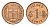 Исландия 1 эйре 1966 KM 8 бронза UNC 4696-249
