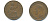 Великобритания 1 пенни 1944 Георг VI (1936-1952) KM 845, Spink 4114 бронза 89-211