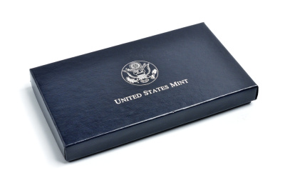 США 1 доллар 1995 Р, Параолимпийские игры, в оригинальной коробке KM 266 серебро PROOF 3-6-1-12