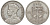 Фиджи 1 флорин 1934 Георг V (1910-1936), герб Фиджи KM 5 серебро    91-1112