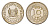 Суринам 10 центов 2012 тираж 1000 экземпляров KM 13a медно-никель BU 4649-1023