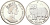 Остров Мэн 1 крона 1989 Персидская кошка KM 250a серебро PROOF 11-040-45