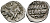 Великое Княжество Московское денга 1535-1547 Иван IV Васильевич, Тверской монетный двор, 0,34 ГР ГиК №65 серебро 00-00
