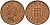 Великобритания 1 пенни 1993 Елизавета II (1952-2022) KM 935a, Spink 4391 (B4) сталь плакированная медью 4154-1013