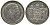 Дания 2 кроны 1930 N; AH, 60 лет королю Кристиану X (1870-1930) KM 829 серебро 69-431