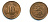 Финляндия 10 пенни 1919 KM 24 медь 37-326