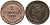 Мекленбург-Шверин 2 пфеннига 1872 В, Фридрих Франц II (1842-1883) KM 316 (С103), AKS 49, J.61 медь 116-666