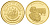 Либерия 25 долларов 2001 Марко Поло  золото  PROOF  00-812-32