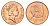Фиджи 2 цента 1992 KM 50a цинк плакированный медью UNC 4395-1052