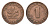 ФРГ 1 пфенниг 1949 G KM A101, J. 376 сталь плакированная медью 4685-347